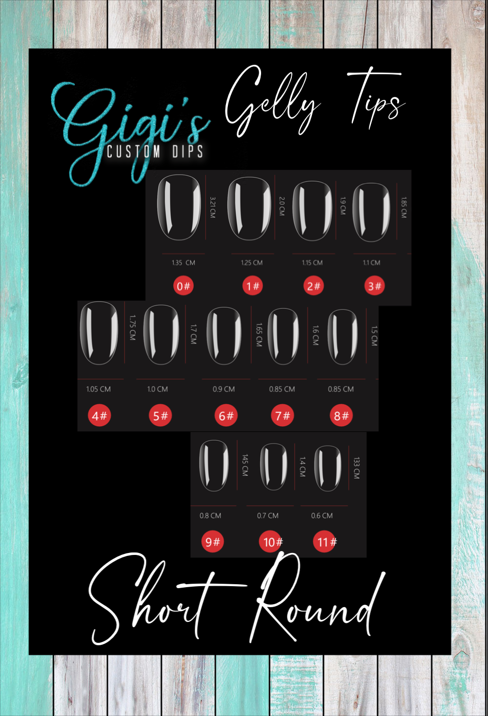 Short Round Gelly Tips