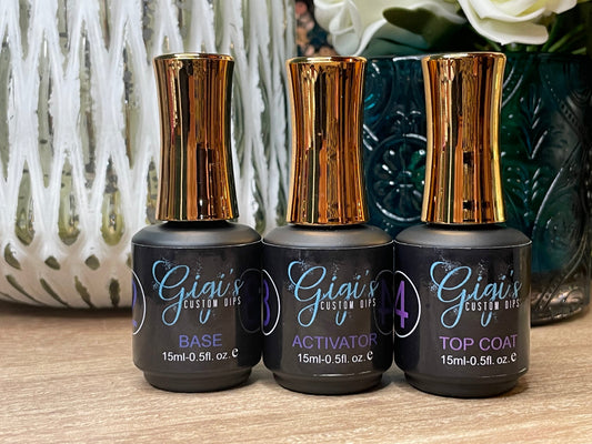 Gigi’s Custom Dips Basic Liquid Set for dip powder nails