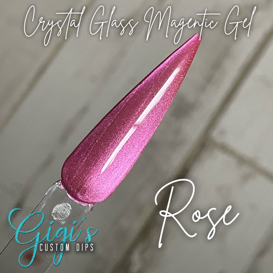 Rose Crystal Glass Magnetic Gel