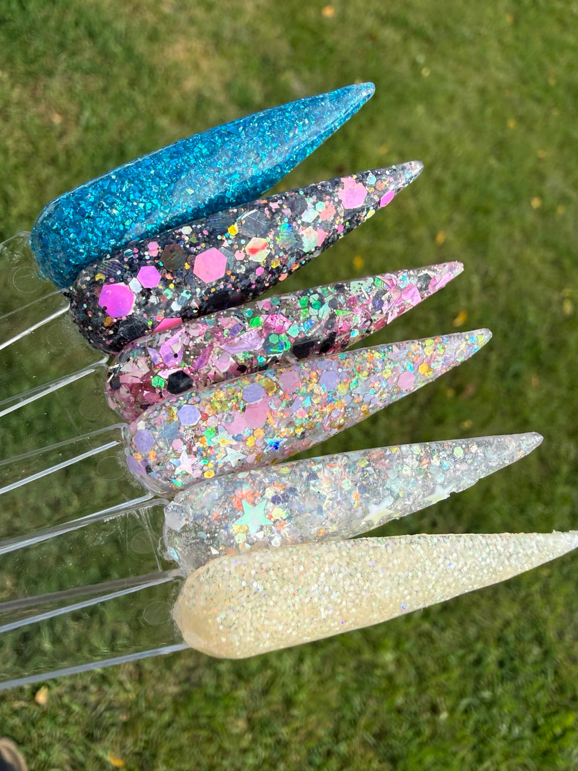 Exclusive Birthday Bundle six glitter swatches