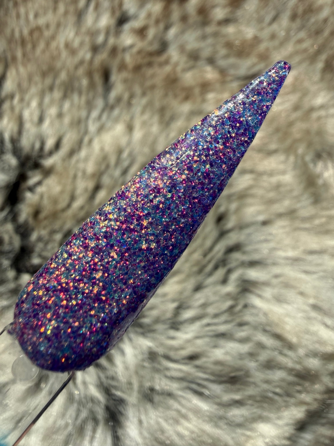 Sweet Talk deep blue violet rhinestone glitter swatch
