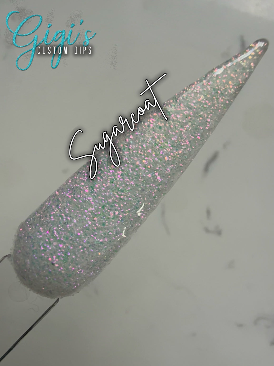Sugarcoat rhinestone glitter dip powder swatch