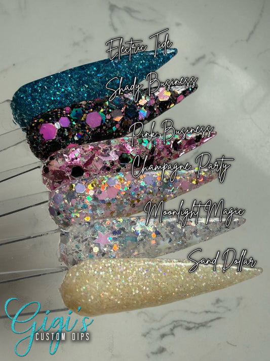 Exclusive Birthday Bundle labeled six-shade swatches