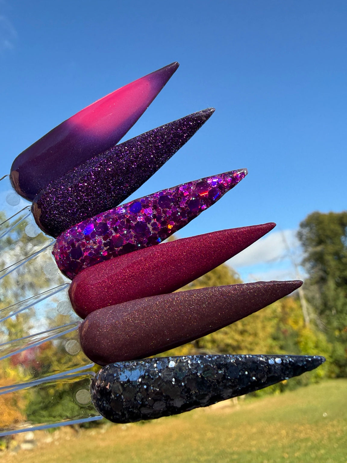 Witching Hour October Vibe Series full swatch lineup in natural light