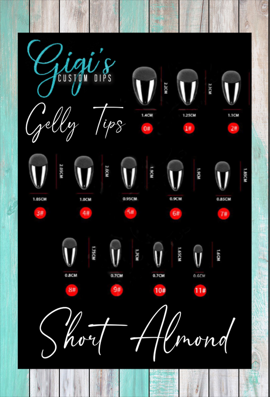 Short Almond Gelly Tips