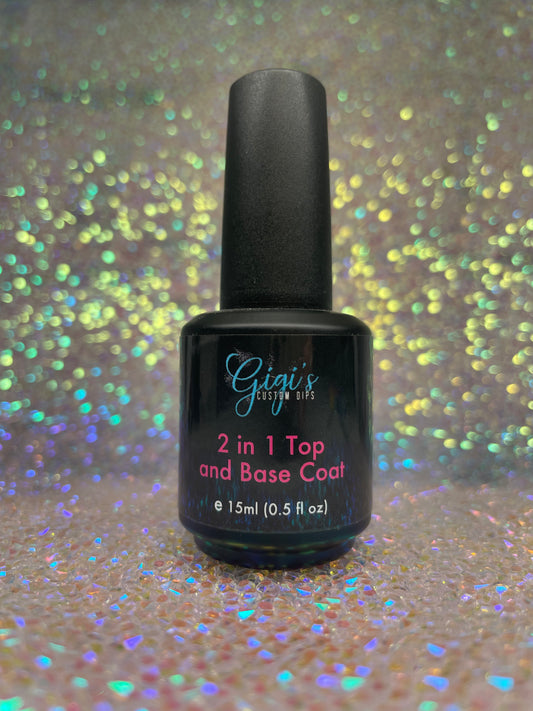 No-Wipe 2 in 1 Gel Top & Base Coat