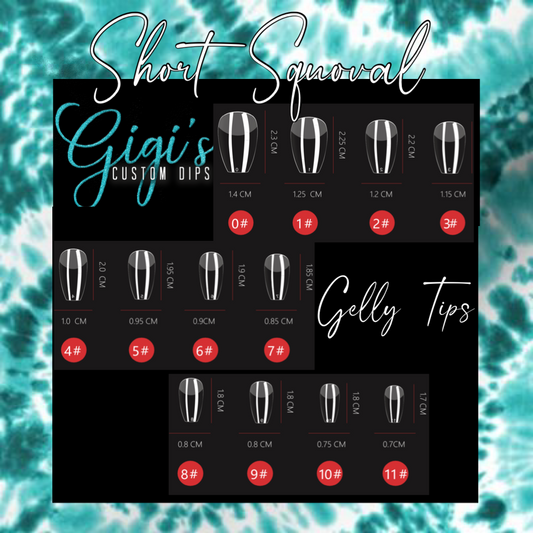 Short Squoval Gelly Tips