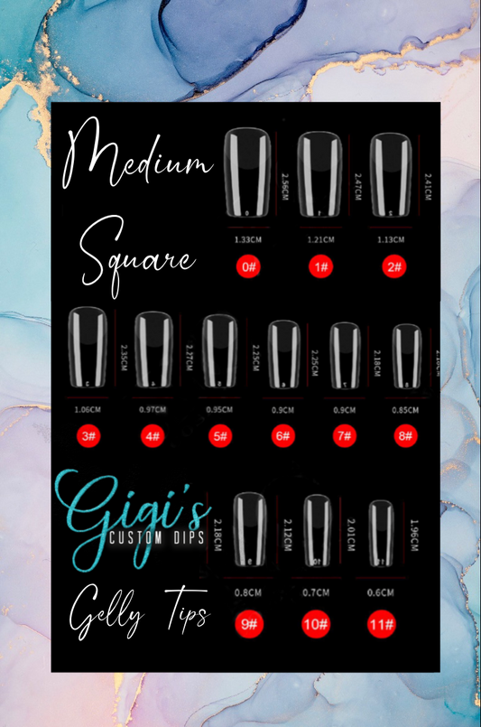 Medium Square Gelly Tips