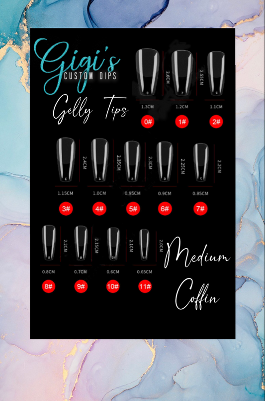 Medium Coffin Gelly Tips